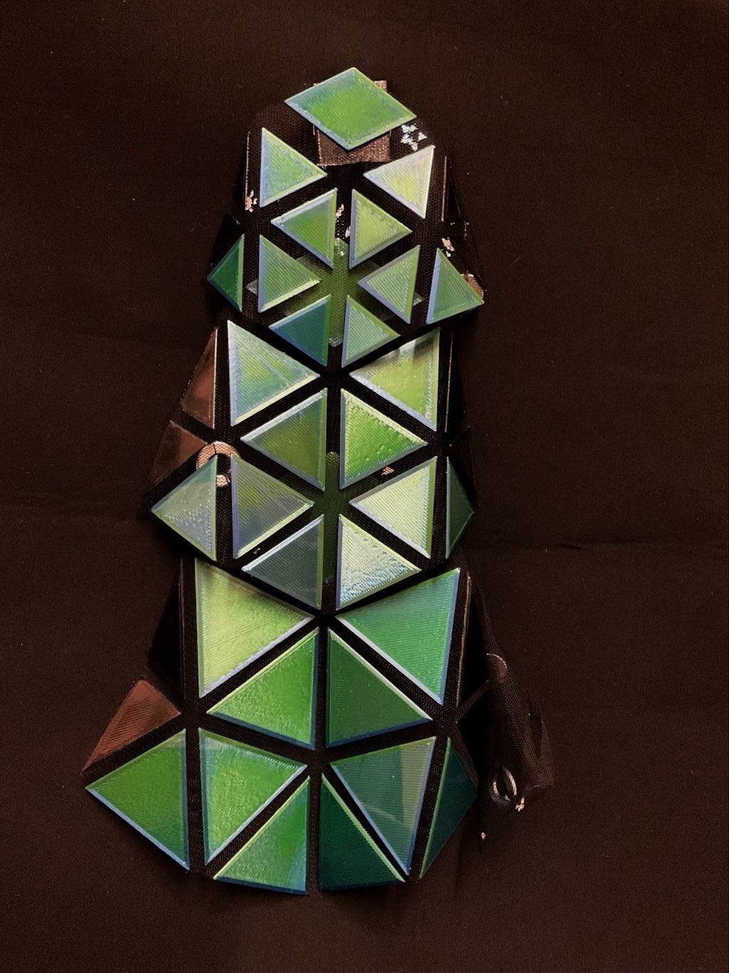 3D printing on textiles — printed geometry on fabric, Fabricademy student work